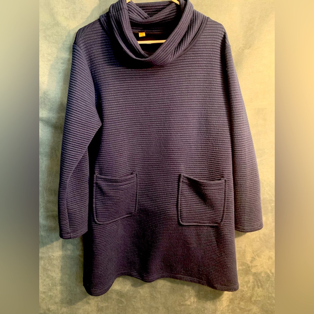 Navy Vintage Asian Dress